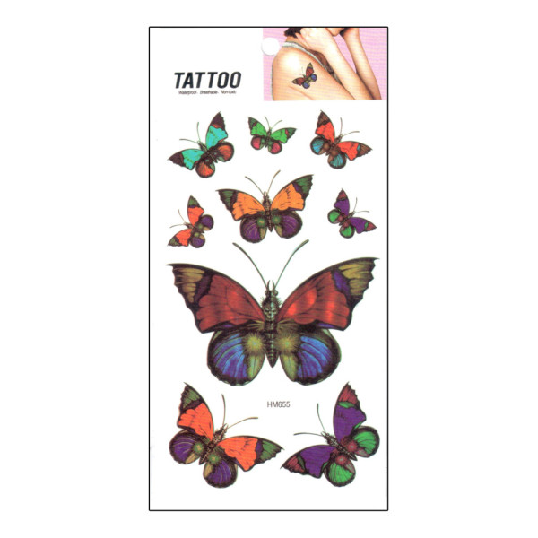 Тимчасове татуювання "Метелик Tattoo" 1020-HM655