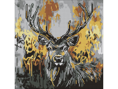 Алмазна мозаїка "Золотий олень" ©art_selena_ua AMO8257 40х40 см