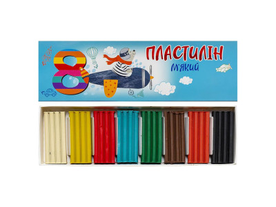 Набір для творчості Пластилін КТ 230602 8 кольорів 144 грами