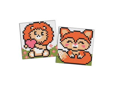 Алмазна мозаїка "Руді звірята" Ідейка AMG1094 9x9 см