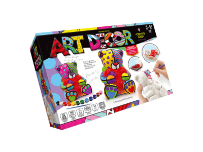 Креативна творчість "ART DECOR" ARTD-01-01U фігурка з гіпсу Ведмедик