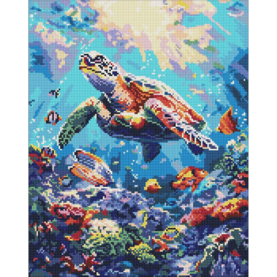 Алмазна мозаїка "Морський спокій" ©art_selena_ua AMO8099 40х50 см