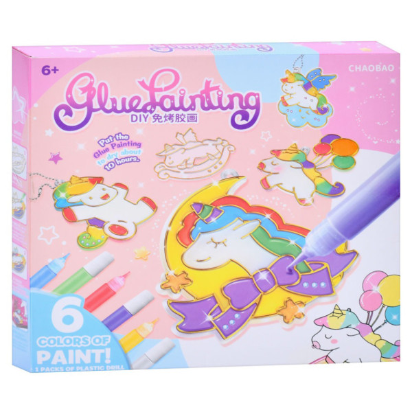 Дитячий набір для творчості "Підвіска-розмальовка" 7600-1-23-21-2123-3 ланцюжок фарби 6 кольорів Дитячий набір для творчості "Підвіска-розмальовка" 7600-1-23-21-2123-3 ланцюжок фарби 6 кольорів