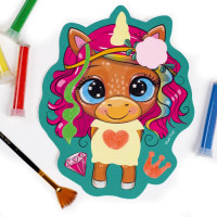 Набір для творчості "Sand Art Веселі друзі" VT4501-01 5 флаконів з піском