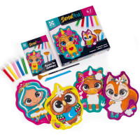 Набір для творчості "Sand Art Веселі друзі" VT4501-01 5 флаконів з піском