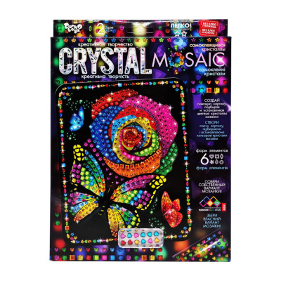 Креативна творчість "Crystal mosaic Квітка" CRM-02-07 6 форм елементів