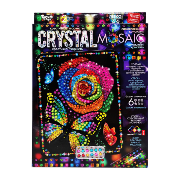 Креативна творчість "Crystal mosaic Квітка" CRM-02-07 6 форм елементів