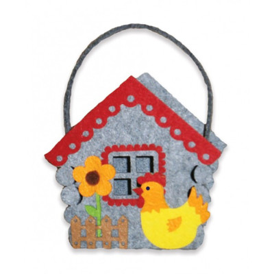 Набір для творчості "Зроби сам кошик з фетру Казковий будиночок" 120133