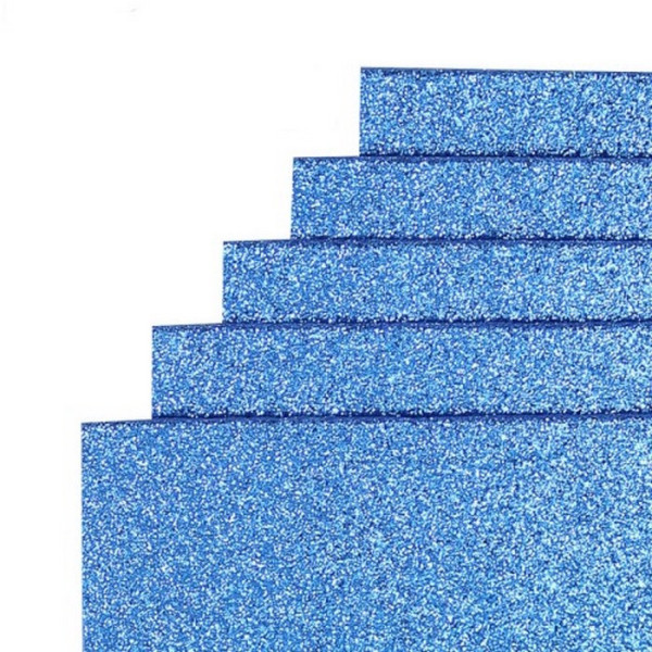 Фоаміран для творчості А4 17GLA4-024 синій 17х01 мм