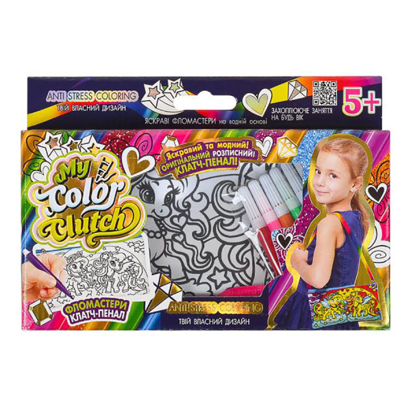 Набір для творчості "My Color Clutch" CCL-02-01U...06U з фломастерами Вид 1 Набір для творчості "My Color Clutch" CCL-02-01U...06U з фломастерами Вид 1