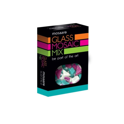 Дитячий набір для творчості "Мозаїчний мікс" MA5004 білий бірюзовий фіолетовий з глітером