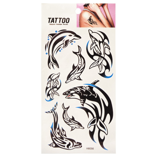 Тимчасове татуювання "Дельфіни Tattoo" 1020-HM356 Тимчасове татуювання "Дельфіни Tattoo" 1020-HM356