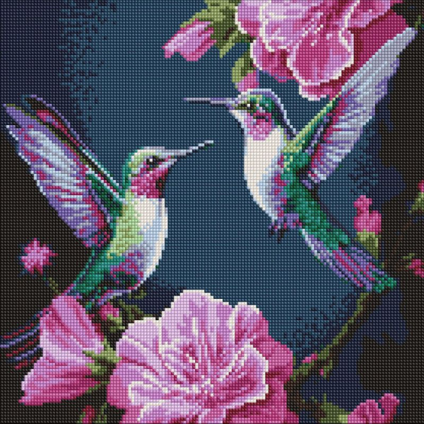 Алмазна мозаїка "Казкові птахи" ©art_selena_ua AMO20025 40х40 см