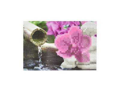 Алмазна мозаїка "Орхідея серед каміння" YAB28539 10х15 см Алмазна мозаїка "Орхідея серед каміння" YAB28539 10х15 см