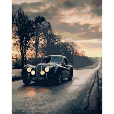 Алмазна мозаїка "Ретро дорога" HEG86033 30х40 см Алмазна мозаїка "Ретро дорога" HEG86033 30х40 см