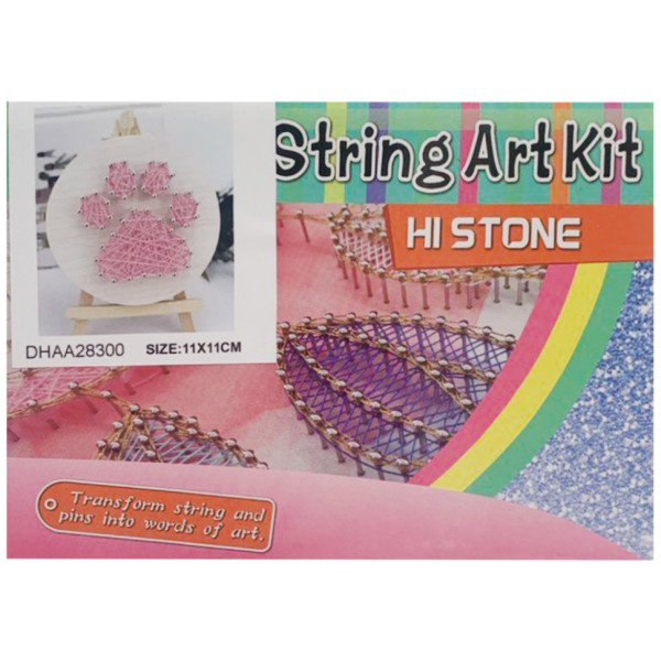 Дитячий набір для творчості стрінг-арт "Лапка" YG0115(28300) деревяна основа