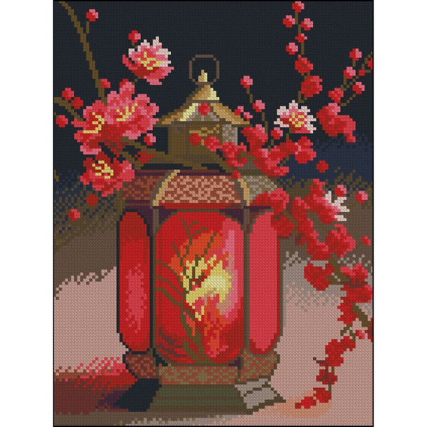 Алмазна мозаїка без підрамника "Ліхтарик" ZAV3040-18 30х40 см