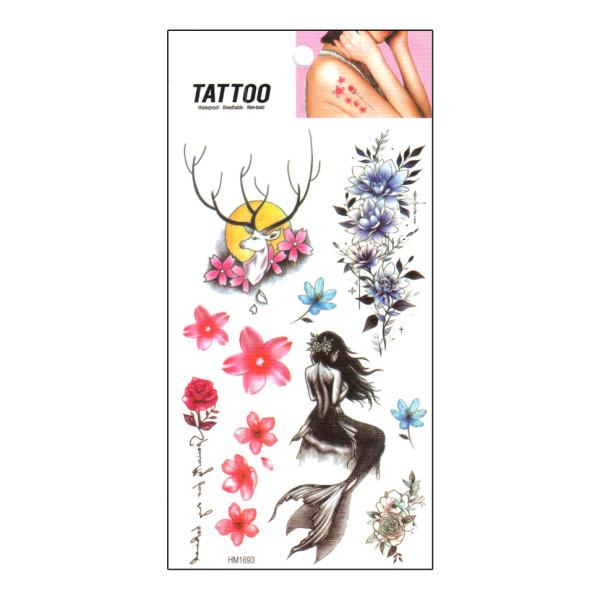 Тимчасове татуювання "Русалка - Олень Tattoo" 1020-HM1693