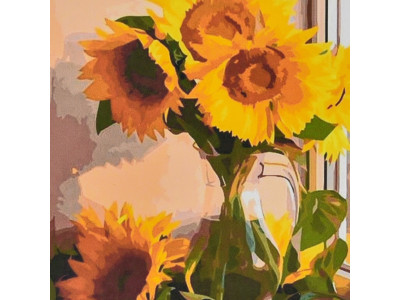 Алмазна мозаїка "Соняхи у вазі" HEE13819 30х30 см Алмазна мозаїка "Соняхи у вазі" HEE13819 30х30 см
