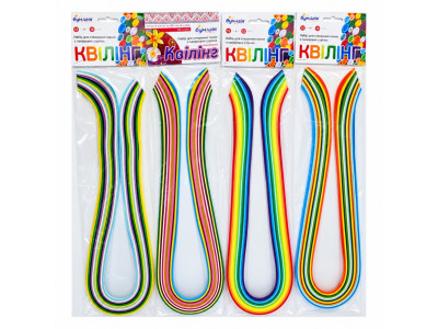 Набір для квілінгу МІХ Бумагія Kvil-miks-3mm-70cm 3мм х70 см 12 кольорів по 12 стрічок