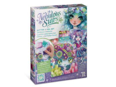 Набір для творчості Зоряні блискітки та фольга Nebulous Stars 11027 3 шаблони для декорування