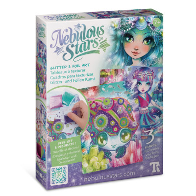 Набір для творчості Зоряні блискітки та фольга Nebulous Stars 11027 3 шаблони для декорування