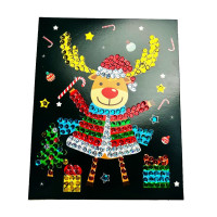Набір для творчості мозаїка з паєток "Різдвяний олень" НТ-37-03