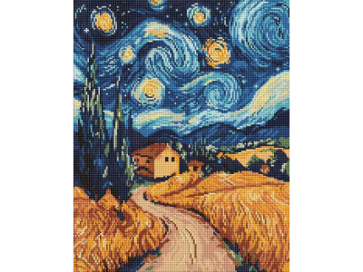 Алмазна мозаїка "Українська ніч" ©art_selena_ua AMO8188 40х50 см
