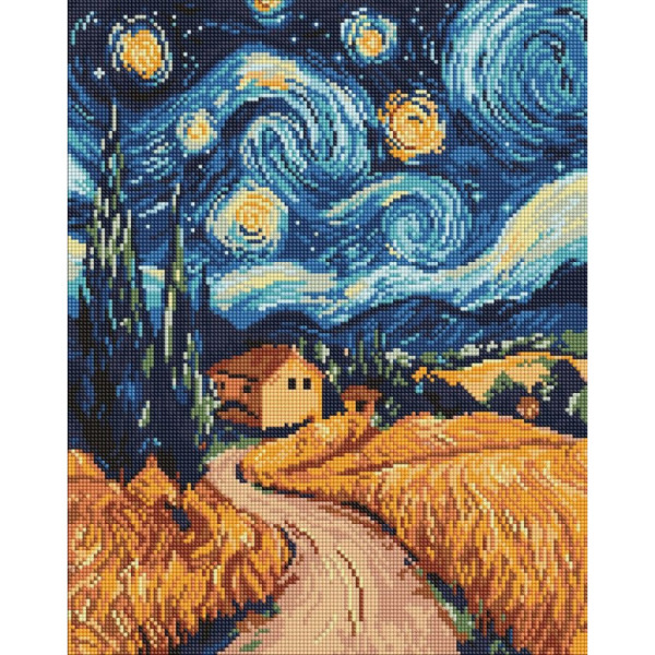 Алмазна мозаїка "Українська ніч" ©art_selena_ua AMO8188 40х50 см