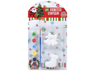 Дитячий набір для розпису гіпсових фігурок "Різдвяний декор" 1208-2 Дитячий набір для розпису гіпсових фігурок "Різдвяний декор" 1208-2