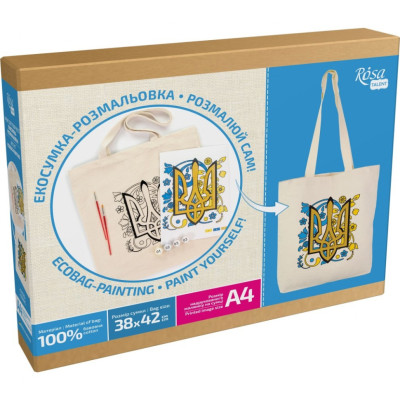 Набір для творчості екосумка-розмальовка "Тризуб" N0003604 38х42 см