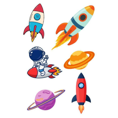 Тимчасове татуювання Ракети Ink-Ok 74372783 6 картинок