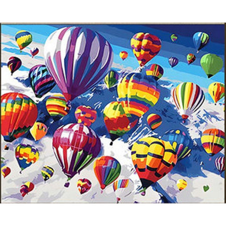 Алмазна мозаїка "Дивовижні повітряні кулі" HEG86909 30х40 см