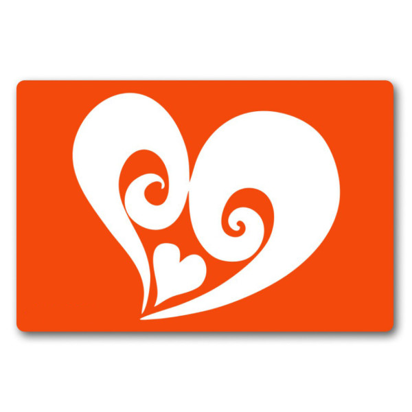 Трафарет для біо-тату Сердечко c053-15*20см розмір 15х20 см