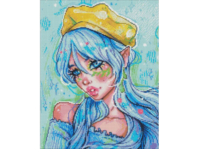 Алмазна мозаїка "Блакитноока модниця" ©nila_art_art AMO7606 40х50 см Ідейка Алмазна мозаїка "Блакитноока модниця" ©nila_art_art AMO7606 40х50 см Ідейка