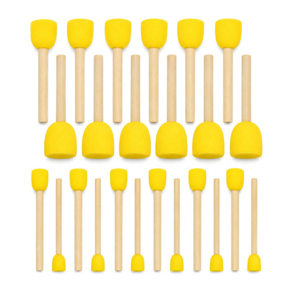 Набір спонжів для декорування та малювання Sponge-24 12 см 15 см 25 см 3 см 24 шт