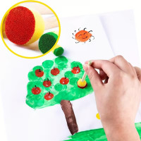 Набір спонжів для декорування та малювання Sponge-24 12 см 15 см 25 см 3 см 24 шт