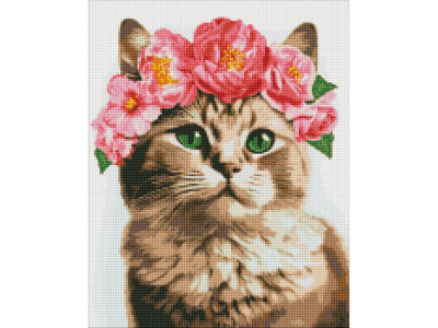 Алмазна мозаїка "Витончена кішечка" ©art_selena_ua AMO7664 40х50 см Алмазна мозаїка "Витончена кішечка" ©art_selena_ua AMO7664 40х50 см