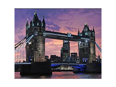 Алмазна мозаїка "Вечірній Тауерський міст" HEG86035 30х40 см Алмазна мозаїка "Вечірній Тауерський міст" HEG86035 30х40 см