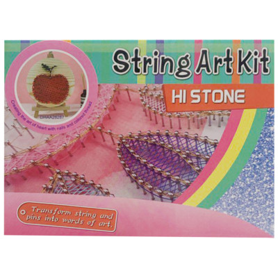 Дитячий набір для творчості стрінг-арт "Яблуко" YG0115(28287) деревяна основа