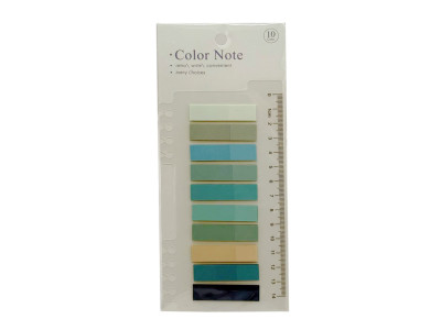 Закладка з лінійкою 2 в 1 "stick Notes" Р80-4 різнокольорові Закладка з лінійкою 2 в 1 "stick Notes" Р80-4 різнокольорові