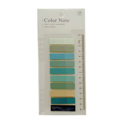 Закладка з лінійкою 2 в 1 "stick Notes" Р80-4 різнокольорові