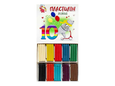 Набір для творчості Пластилін КТ 230603 10 кольорів