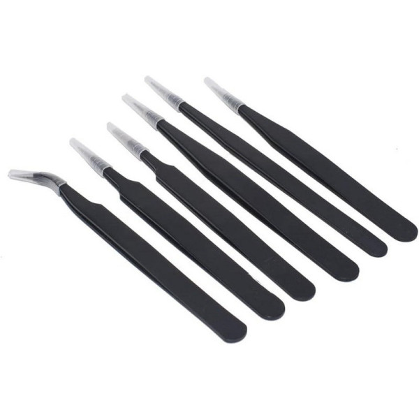 Набір антистатичних пінцетів ESD10 в наборі 6 штук
