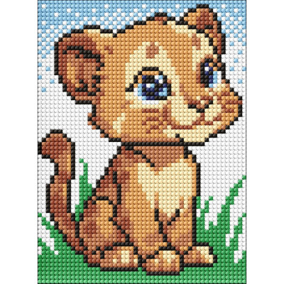 Алмазна мозаїка без підрамника для дітей "Маленький лев" AMM1022 15х20 см Алмазна мозаїка без підрамника для дітей "Маленький лев" AMM1022 15х20 см