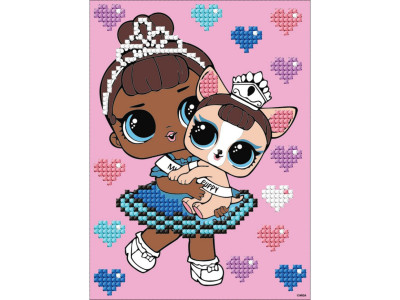 Алмазна мозаїка "L.O.L. Surprise! Miss Baby With Miss Puppy" AML1201 15x20 см