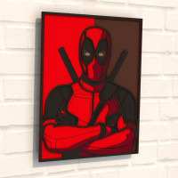 Дерев'яна картина-розмальовка "Постер Дедпул" Wortex Woods 3DP40012 35х27 см Дерев'яна картина-розмальовка "Постер Дедпул" Wortex Woods 3DP40012 35х27 см