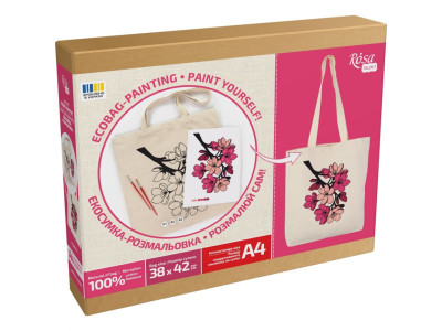 Набір для творчості екосумка-розмальовка "Flowers" N0003653 38х42 см