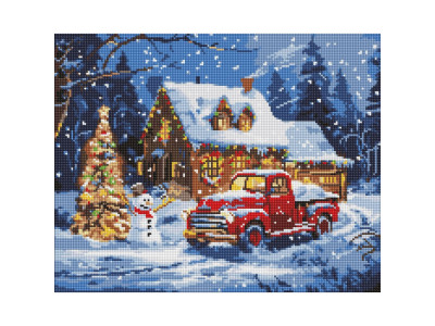 Алмазна мозаїка "Новорічні дива" ©art_selena_ua AMO8101 40х50 см