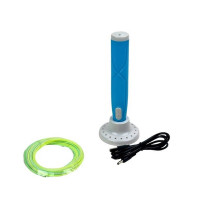 Набір для творчості 3D ручка AK 0011(Blue) 17 см 9 трафаретів Набір для творчості 3D ручка AK 0011(Blue) 17 см 9 трафаретів